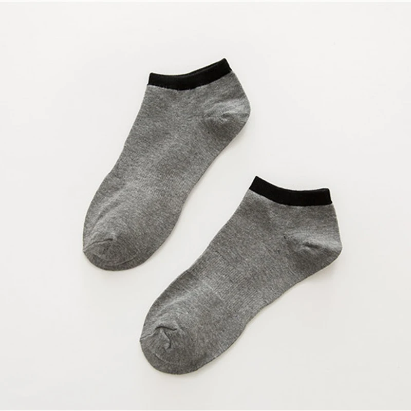 favorable comfortable men invisible socks cotton solid color green black beige warm sokken boy short knitted w-12 | Мужская одежда