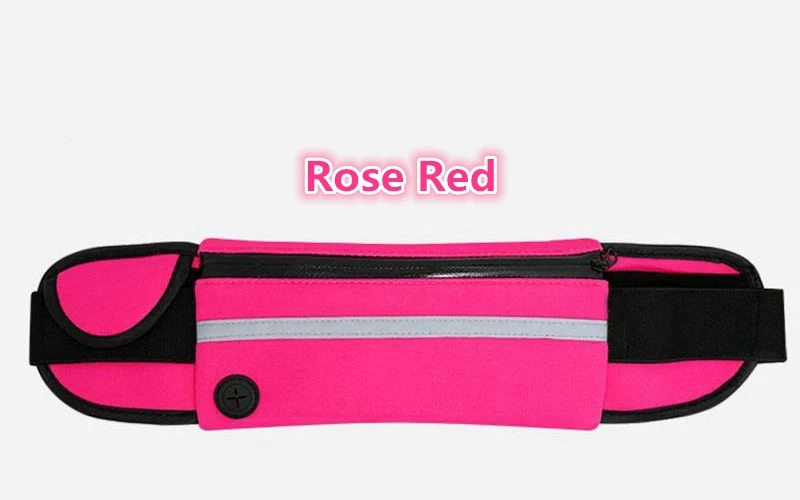 Rose Red Ультра легкий беговой чехол на пояс сумка водонепроницаемый мобильный телефон сумка для бега спортивная сумка для samsung iPhone huawei Xiaomi - Цвет: Rose Red