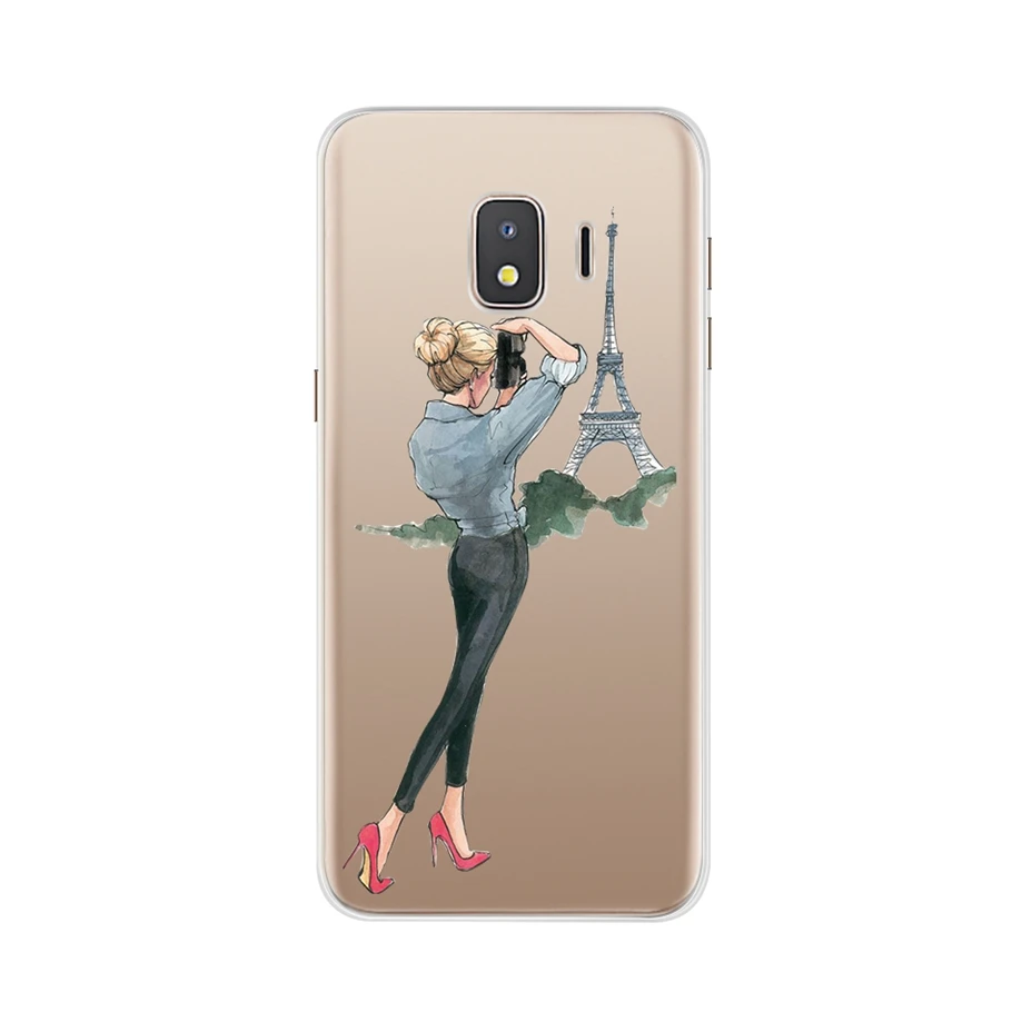 Светло-желтый Для Galaxy J2 Core J 2 SM-J260F J260F J260 чехол для телефона samsung мягкий чехол для samsung J2 Core чехол силиконовая задняя крышка бампер - Цвет: Светло-желтый