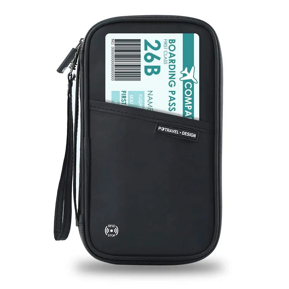 Dupont Tyvek Black Quenya Dupont материал tyvek обложка кредитная карта, RFID men мужской t Органайзер дорожный бумажник с отделением для паспорта для мужчин и женщин - Цвет: Dupont Tyvek Black