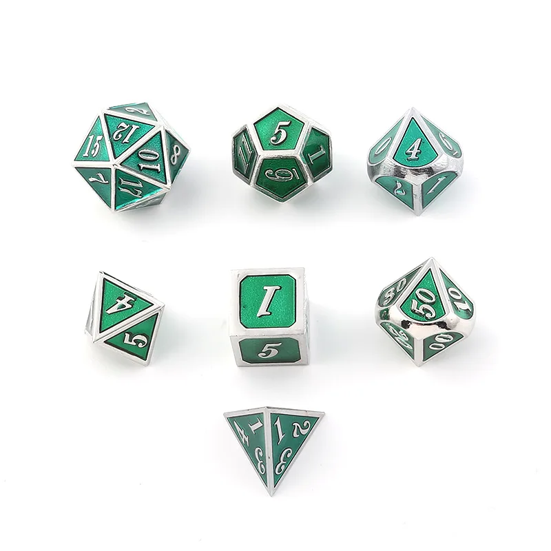 Игральные кости DND металлические Rpg набор многогранные подземелья и дракон