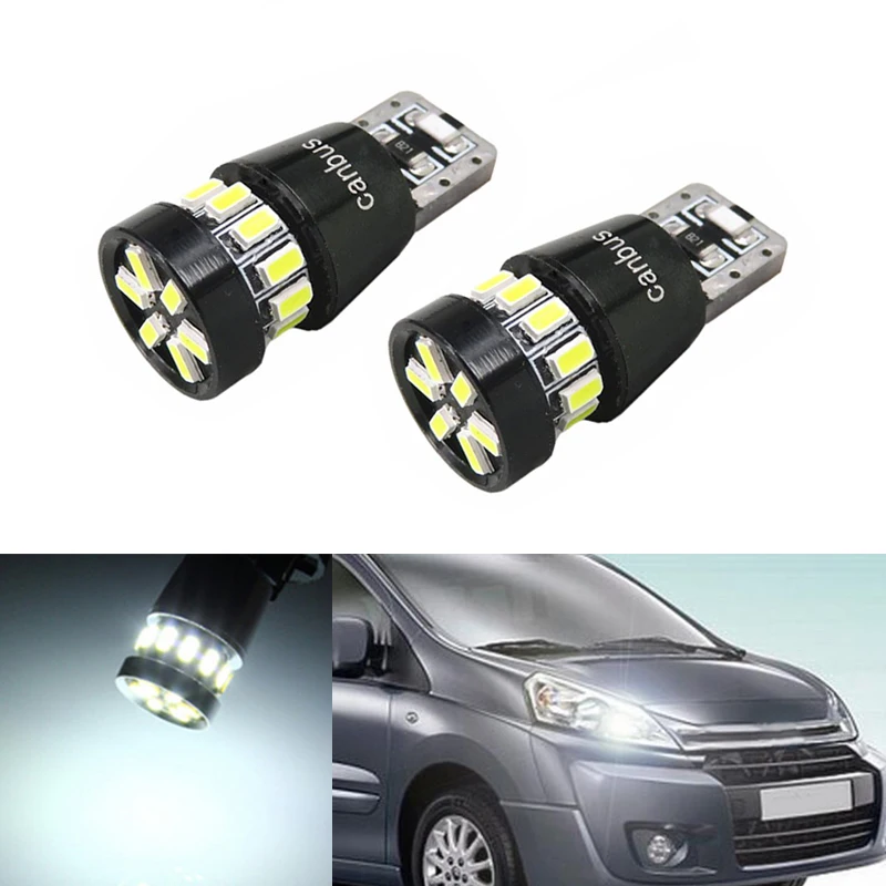 Автомобильные светодиодные лампы DOTAATDW 2x T10 LED W5W Samsung для Citroen C4 C5 C3 Grand Picasso Berlingo Xsara