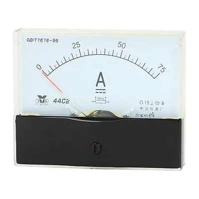

Measurement Tool Analog Panel Ammeter Gauge DC 0 - 75A Measuring Range