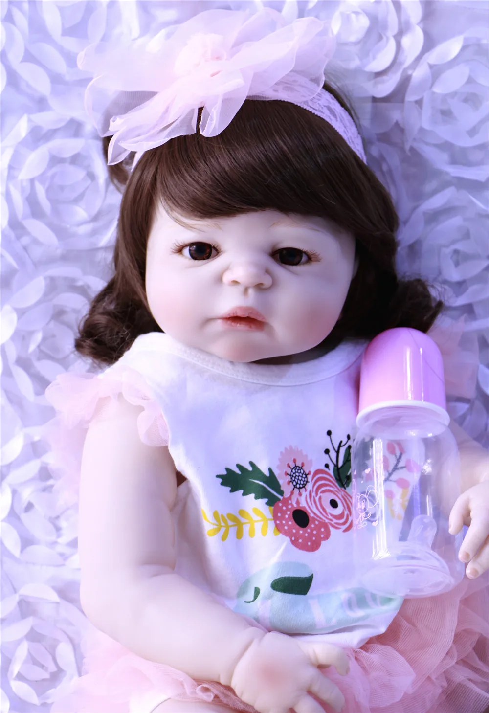 Кукла Reborn bebe 23 дюйма NPK полностью силиконовая кукла reborn детские игрушки для