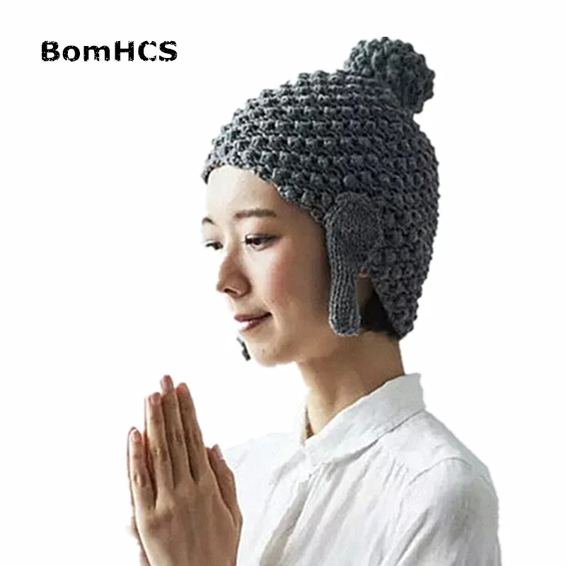 Шляпа Будды BomHCS Maitreya забавная вязаная шапочка ручной работы подарок на
