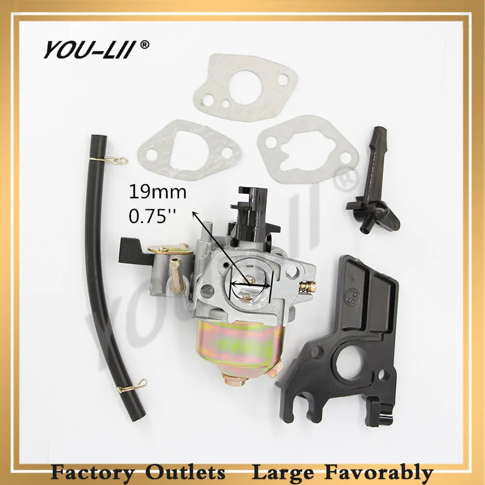 YOULII OEM КАРБЮРАТОР 2 кВт 3 генератор с GX160 GX200 5.5HP 6.5HP 168F двигатель кельонг|Карбюратор|