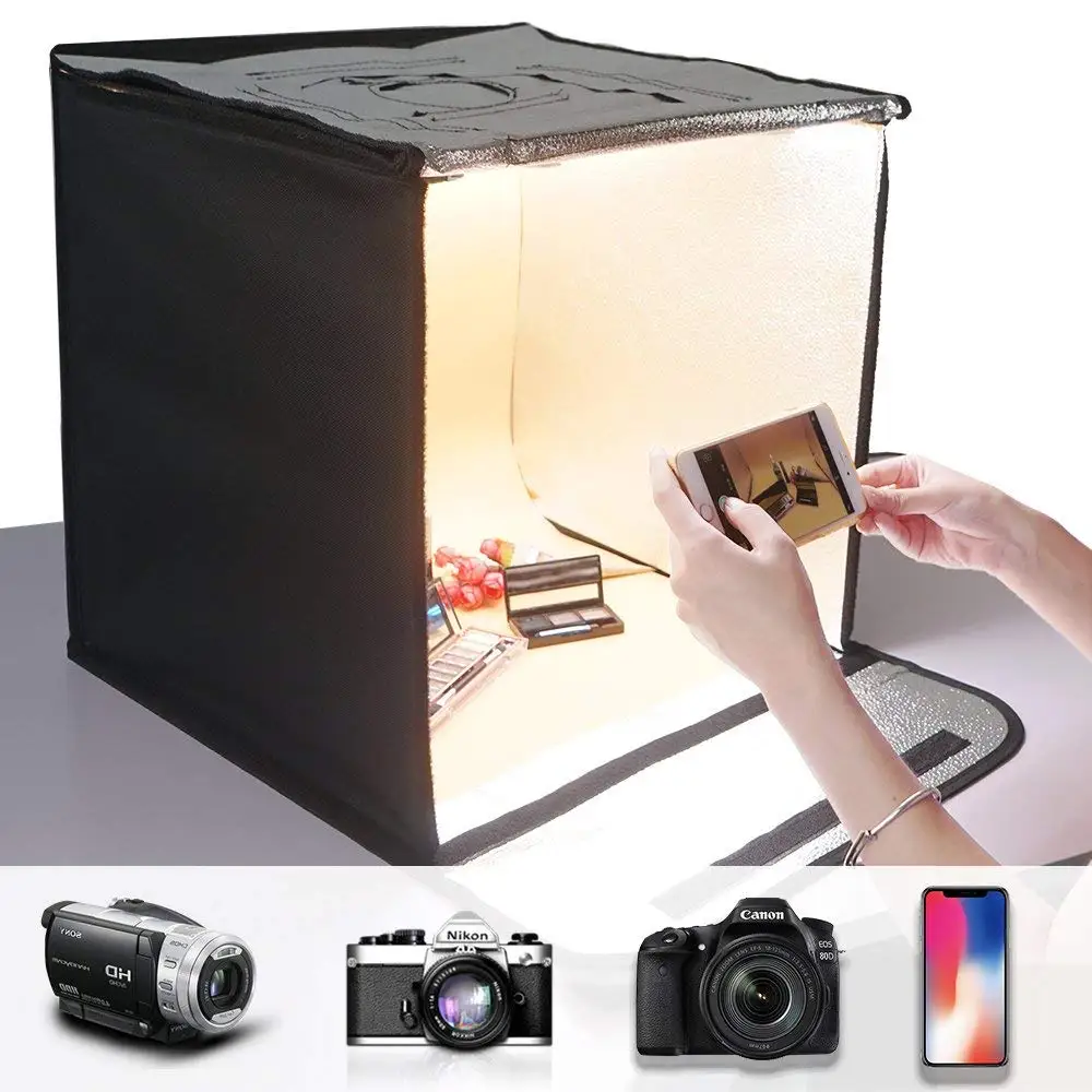Spash F40 Портативный фотостудия Llightbox 40 см 5500 к CRI95 фотобокс Лайтбокс для фотосъемки палатка Мини Складная студия