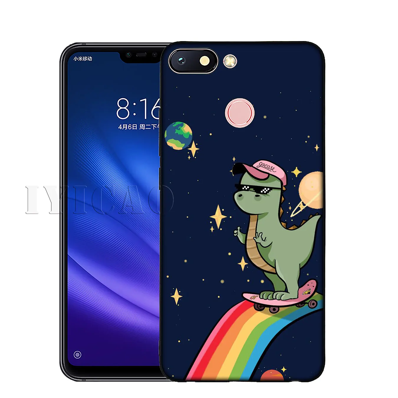 IYICAO Мягкий силиконовый чехол для телефона с динозавром единорогом Xiaomi Redmi K20 8A 7A 6A