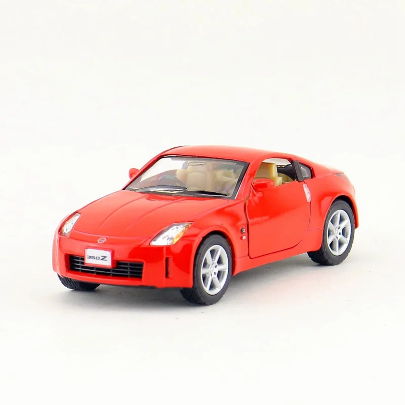 Красный KINSMART литая модель из металла/Масштаб 1:34/Япония Nissan 350Z Классическая/оттягивающая игрушечная машинка/подарок для детей/образовательная коллекция - Цвет: Красный