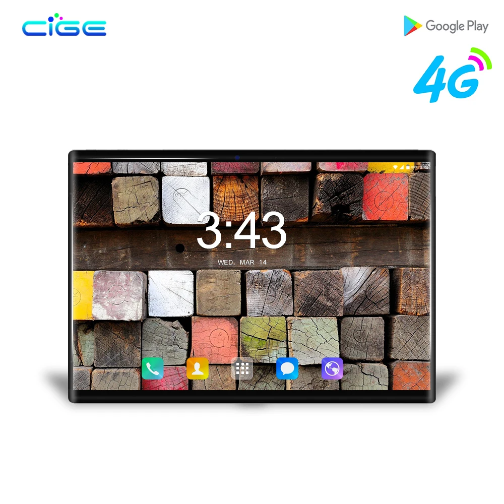 CIGE N9, 4G LTE, Android 8,0, умный планшетный ПК, 10,1 дюймов, четыре ядра, планшеты, компьютер, Ram, 6 ГБ Rom, 64 ГБ, 1280X800, 8 Мп, gps, wifi, FM+ подарок
