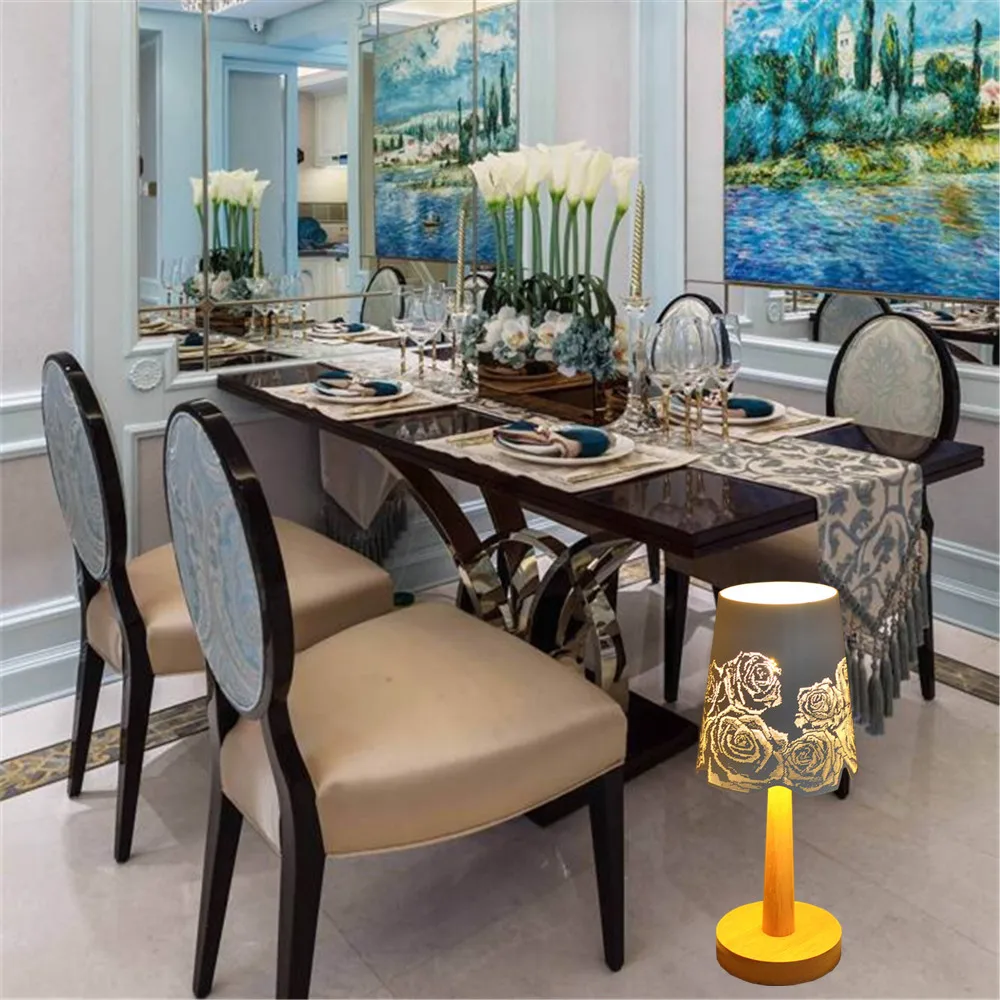 Настольная лампа для гостиной украшения дома деревянная настольные лампы