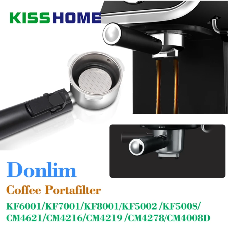 Фильтр для кофе из нержавеющей стали для кофемашины Donlim официальный фильтр для заваривания 58 мм с двойными отверстиями для ручки аксессуары для кофе