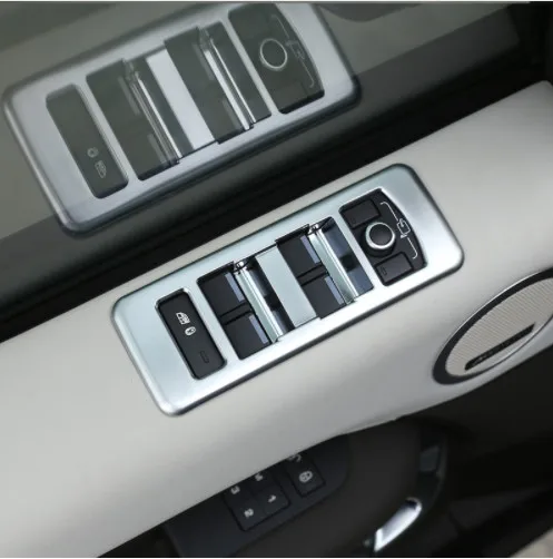 Для Land Rover Discovery 5 2017 автомобильный Стайлинг ABS Матовый хром кнопка переключения