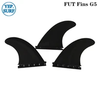hight quality fins plastic single tabs surf fins m black color fin