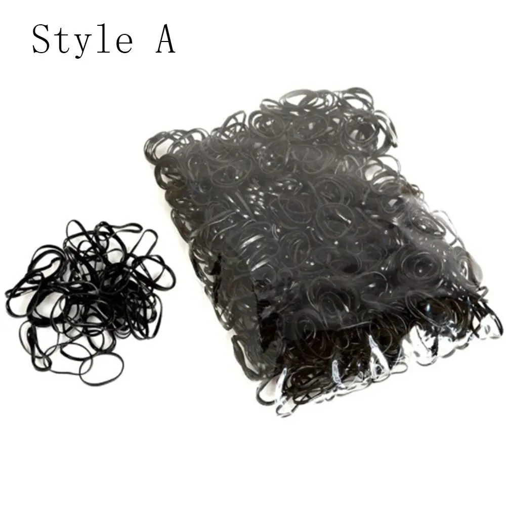 

About 1000pcs/pack Rubber Hairband Rope Silicone Ponytail Holder Elastic TPU Hair Holder Tie Gum Rings Girls Hair Accessories