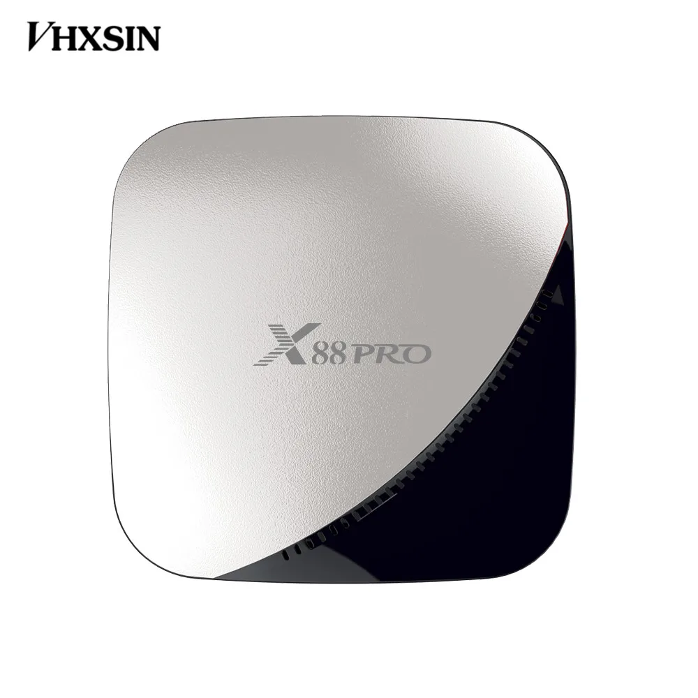 VHXSIN 2 шт./лот X88 Pro Smart TV Box Android 9 0 TVbox Rockchip RK3318 встроенный Wifi 4K 60fps | Электроника