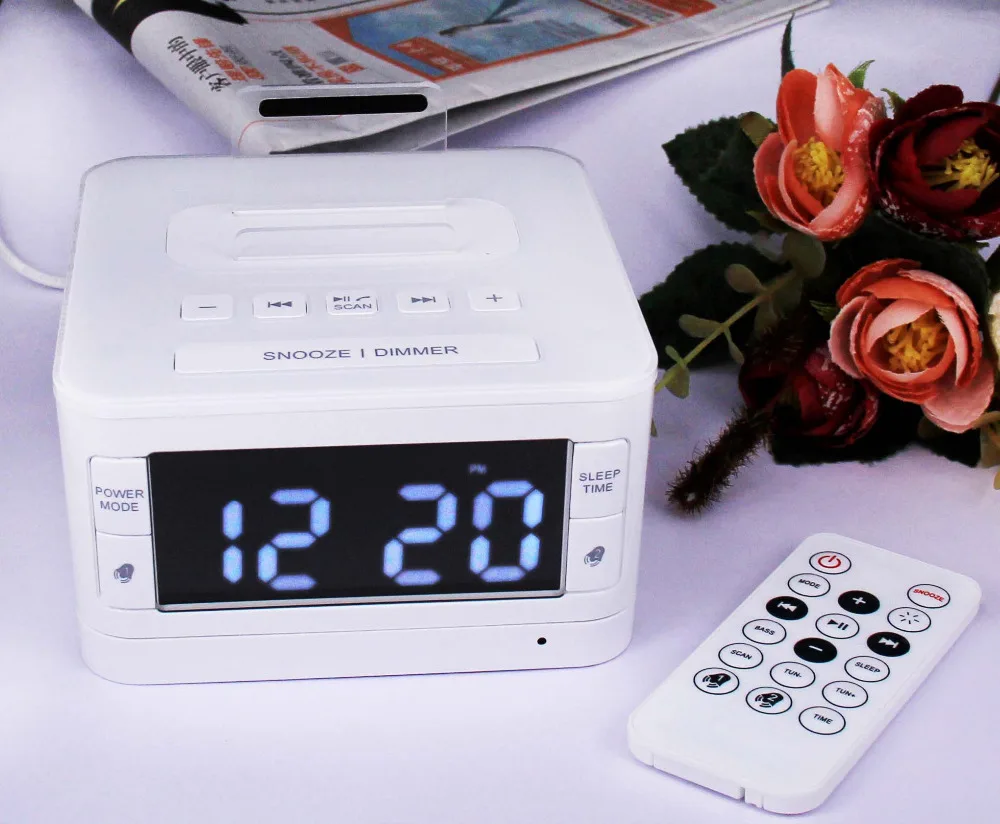 Cyboris K7 Bluetooth динамик док-станция для Apple Зарядка для ipod док-часы радио FM будильник