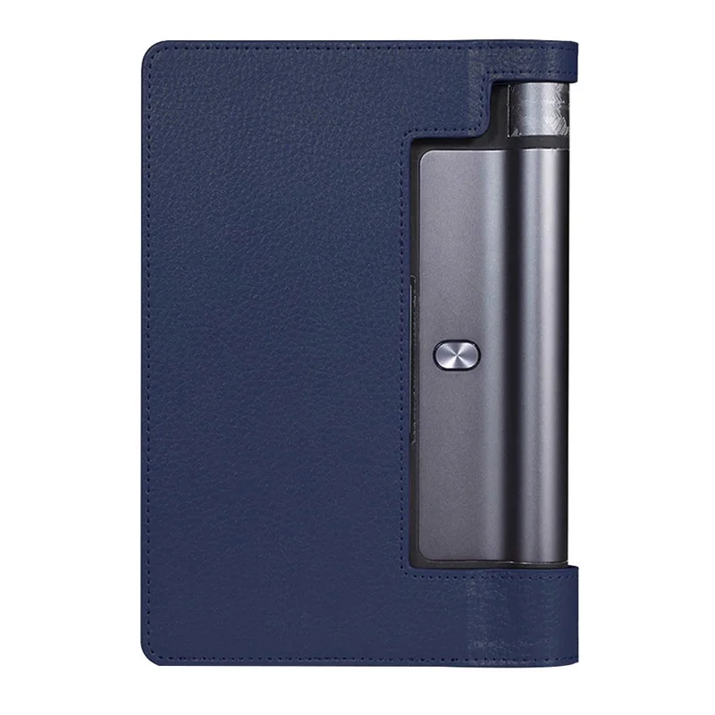 Чехол для планшета lenovo Yoga Tab 3 850F для lenovo Yoga Tab 3 8,0 YT3-850F YT3-850M/L откидная подставка PU кожаный чехол Капа стекло - Цвет: Dark Blue