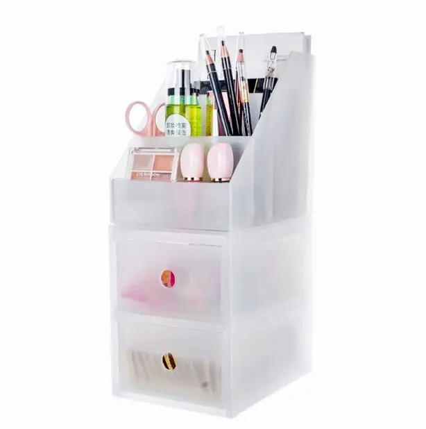 

Desktop Plastic Storage Box Simple Jewelry Organizer Household Cosmetics Finishing Boxes