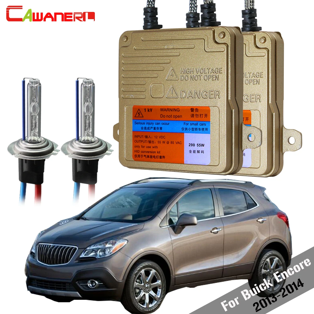 Автомобильная шина Cawanerl 55 Вт HID ксеноновый комплект для Buick Encore 2013 2014 без ошибок