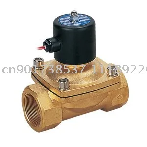 2 Вт ходовой водяной электромагнитный клапан латунный корпус дюймовые порты 2W500 50