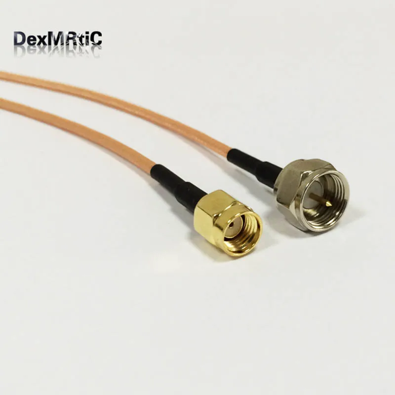 1 шт. Новый Радиочастотный кабель Pigtail RP- SMA Штекерный переключатель F разъем RG316