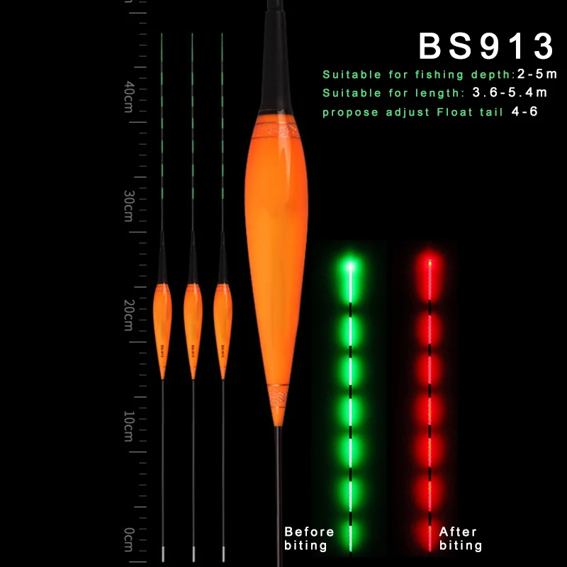 3 шт. умный поплавок для рыбалки светодиодный светильник ночник светящиеся