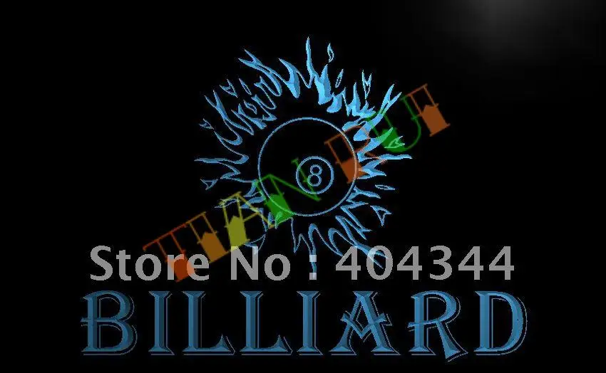 

LB181- OPEN Billiard #8 Pool Room Snooker Light Sign