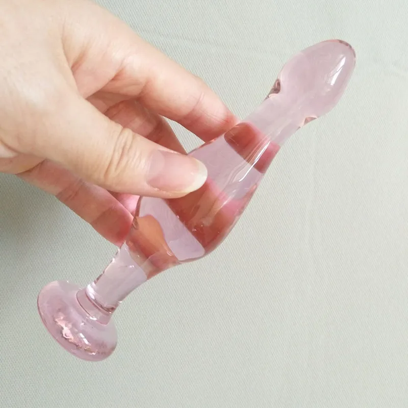 Новое поступление розовые хрустальные Стеклянные секс игрушки для женщин и