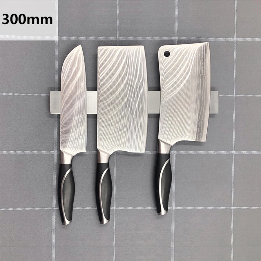 Semai нержавеющая сталь премиум класса магнитная подставка для ножей удар