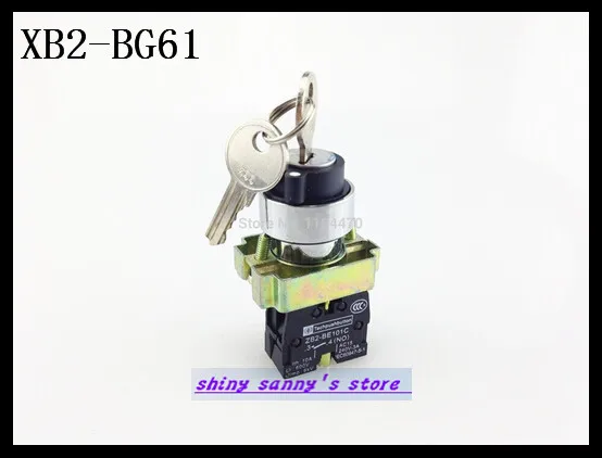 4 шт./лот XB2 BG61 2 Позиция 1 NO нормально открывается N/O переключатель с кнопкой сброс