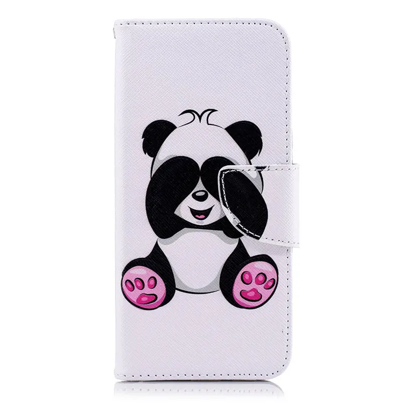Giant Panda Высокое качество крашеный чехол для samsung Galaxy S10 S10E S9 S8 S7 край j2Pro A6 A7 A8 J4 J6 плюс модные лотоса крышка DP07Z - Цвет: Giant Panda