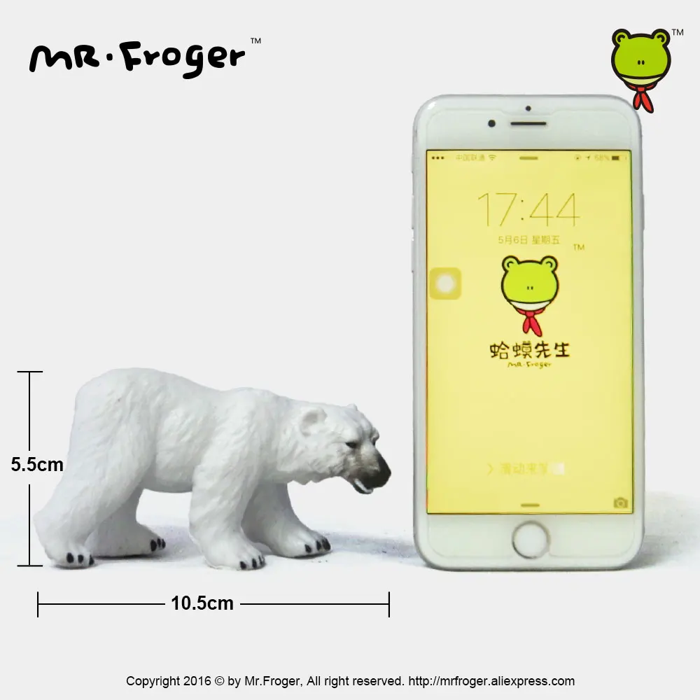Фото Mr.Froger, модель белого медведя, игрушка, искусственный зоопарк, моделирование, твердые пластиковые ПВХ Куклы, детская научная и образовательн... №5