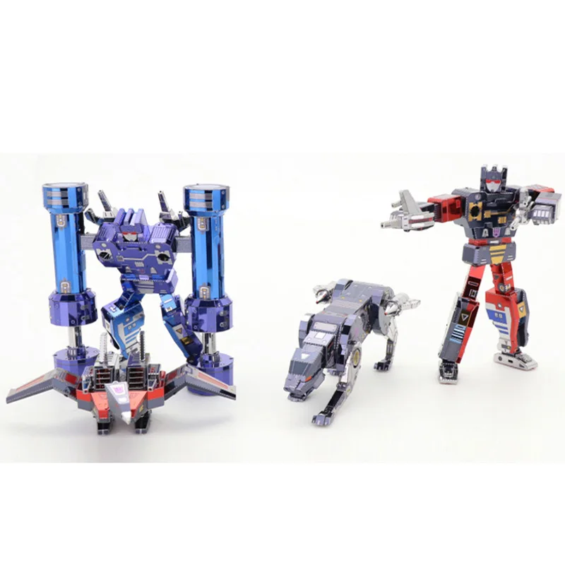 Without Box MU Кассетная лента Laserbeak Ravage Frenzy Rumble 3D металлические наборы DIY сборка головоломки лазерная резка головоломки строительные игрушки - Цвет: Without Box