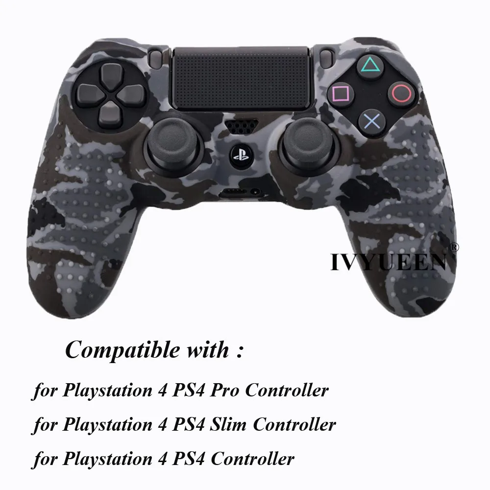 IVYUEEN 25 цветов Противоскользящий силиконовый защитный чехол для sony playstation 4 PS4 DS4 Pro тонкий контроллер Thumb Grip Caps