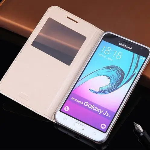 Флип-чехол для Samsung J1 J5 J500 J7 J700 чехол с окошком Galaxy 2016 J510 Φ J710 кожаные чехлы