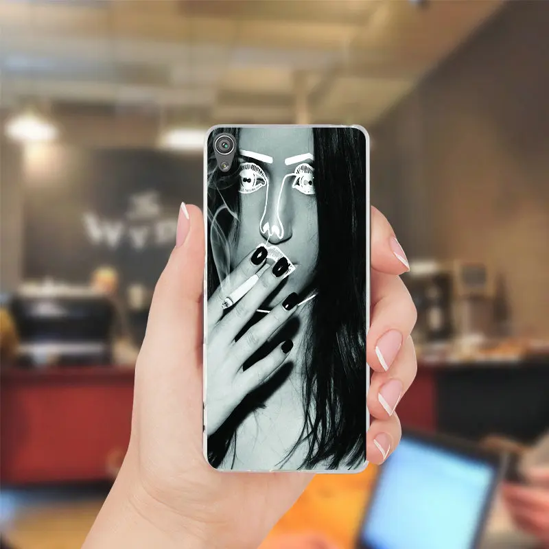Ясно мягкий чехол для телефона sony Xperia Z Z1 Z2 Z3 Z4 Z5 компактный M2 M4 M5 T3 XA E3 e5 C4 C5 девушка