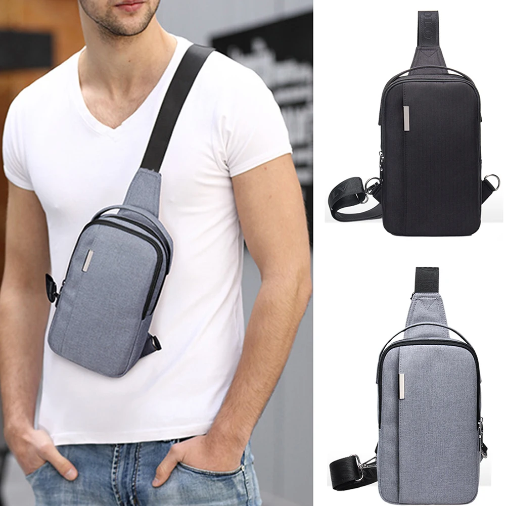 Для мужчин s Повседневное груди пакет Холст Crossbody сумки для плеча способа