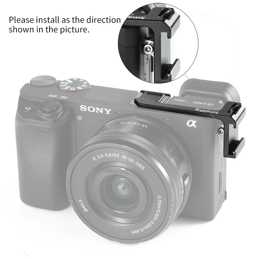 SmallRig камера A6400 адаптер холодного башмака (левая сторона) для Sony A6000/A6100/A6300/A6400/A6500