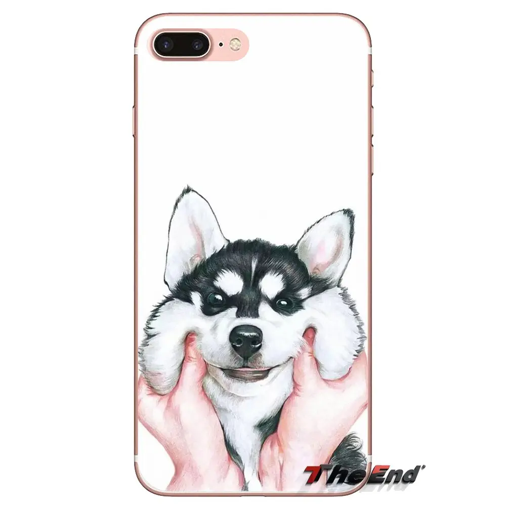 Чехол для телефона из силикона с рисунком щенков сибирской хаски Huawei Mate Honor 4C 5C 5X 6X