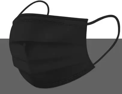 Black Cofoe 50 шт., медицинская маска, одноразовая маска для лица, стерилизация, вирусы гриппа, холодная маска для рта, для больницы, хирургического использования, доктора - Цвет: Black