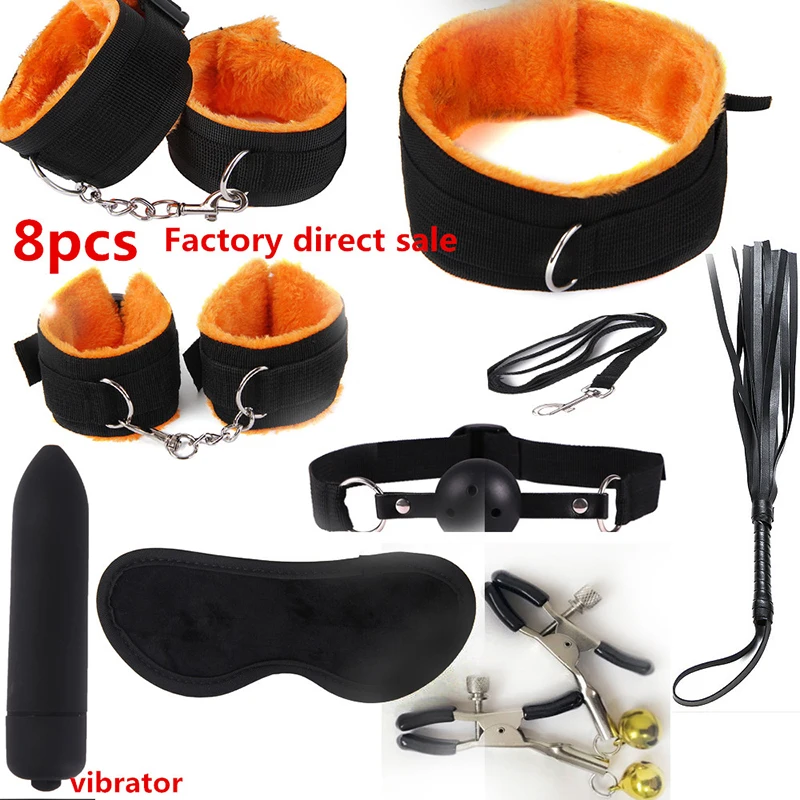Прямая продажа с фабрики вибратор 7 8 шт. секс для smнаручников зажимом плетения