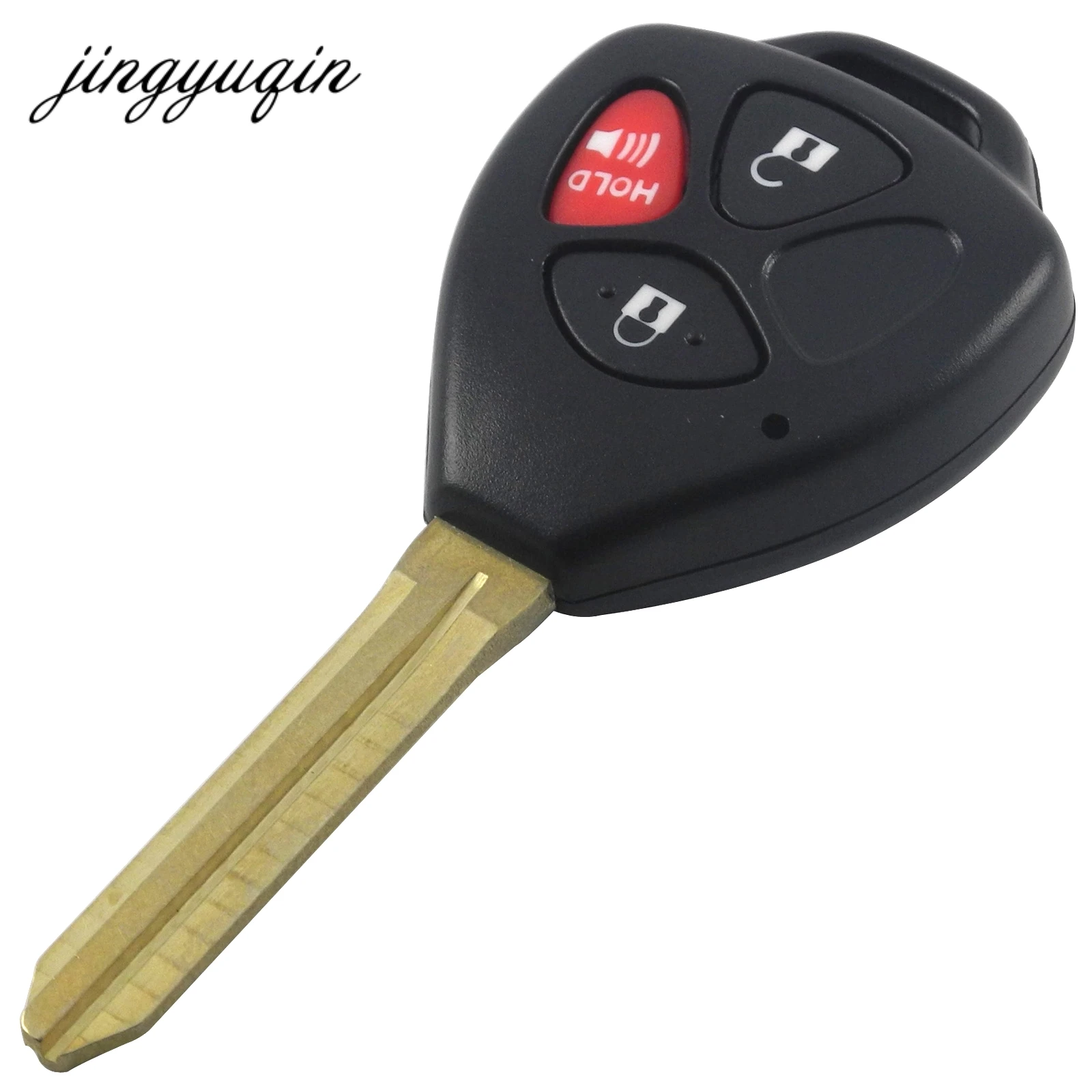 Jingyuqin 10 шт./лот 3 кнопки дистанционного управления черный флип чехол для Toyota Scion RAV4