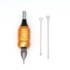 Профессиональная 25 мм алюминиевая ручка для татуировки резная Тыква регулируемая ручка пространство 6 цветов на выбор тату ястреб картридж захват HG005