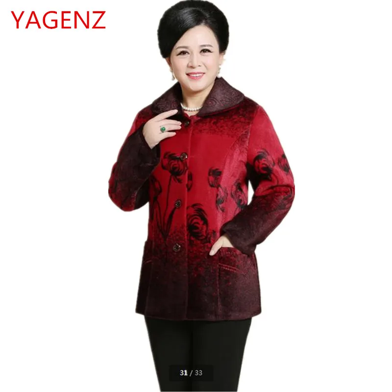 

Large size Middle-aged women's clothing Women winter coat NEW100% Imitation mink velvet coat Thick Women windbreaker BN2896