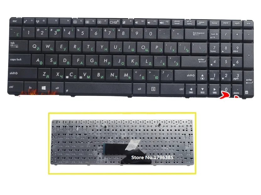 

Русская клавиатура SSEA для ASUS K75, K75D, K75V, K75A, K75VJ