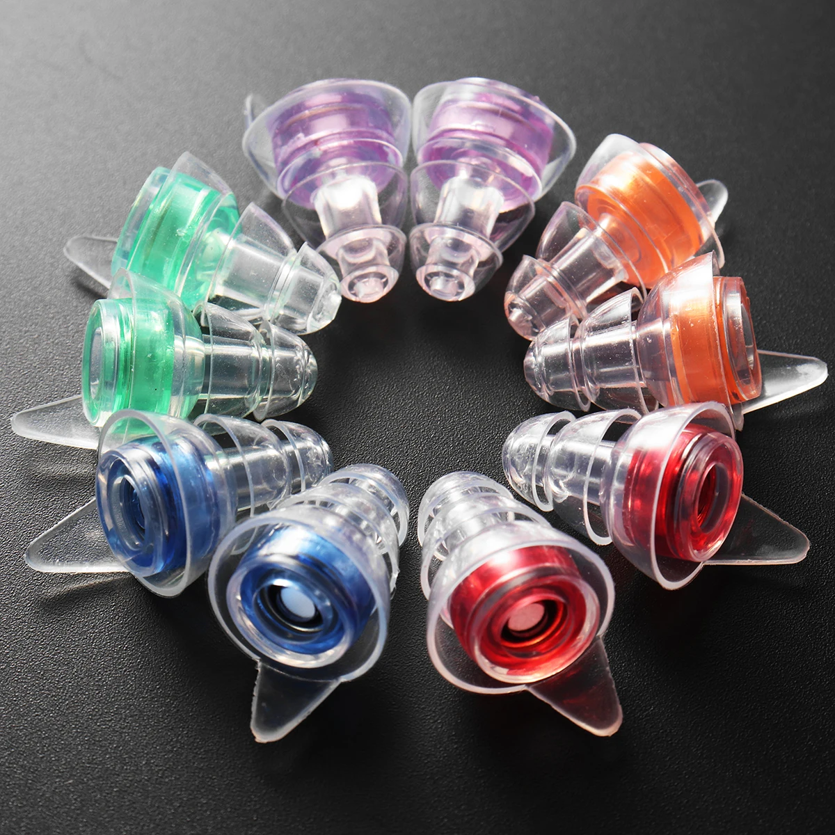 1Pair Silicone Ear Plug Sound Insulation Ear Protection Reusable Noise Music Reducing Cancelling Earplugs For Sleep Concerts