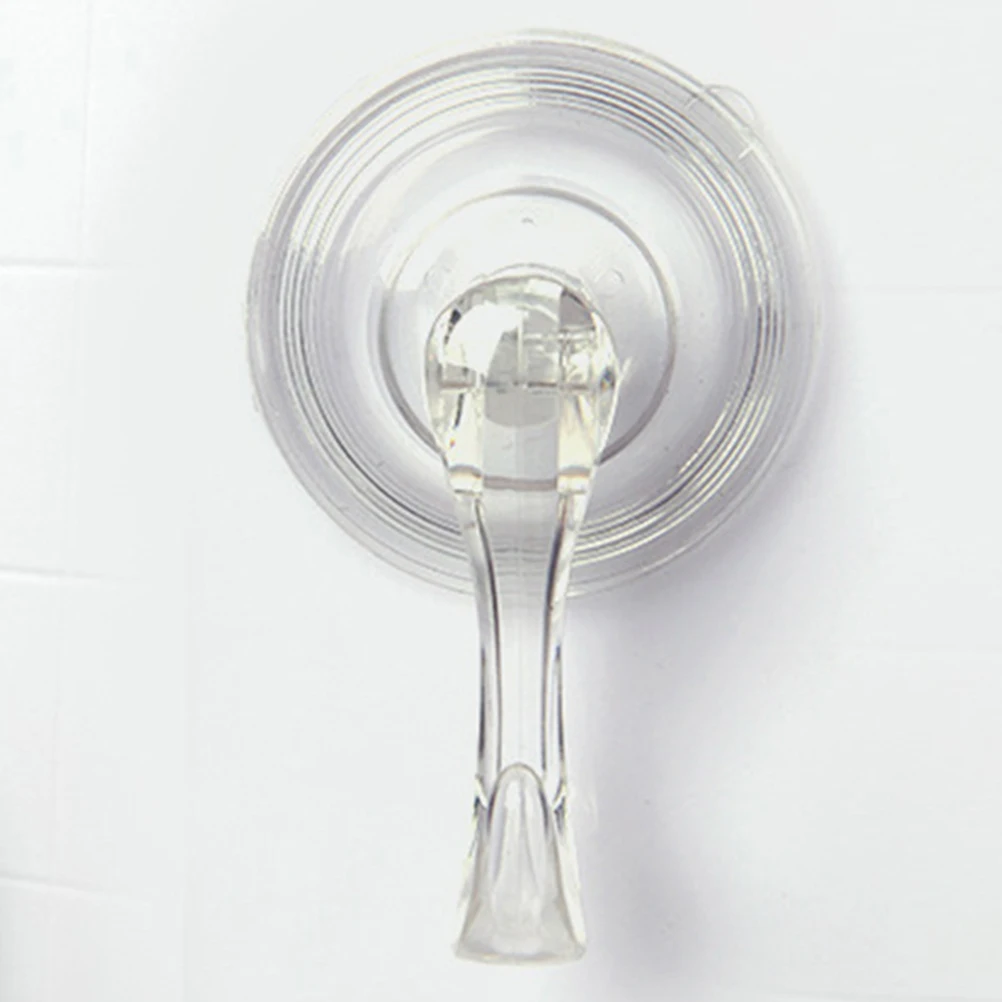 

4Pcs Hooks Suction Transparent Durable Coat and Hat Hanger for Living Room Bedroom