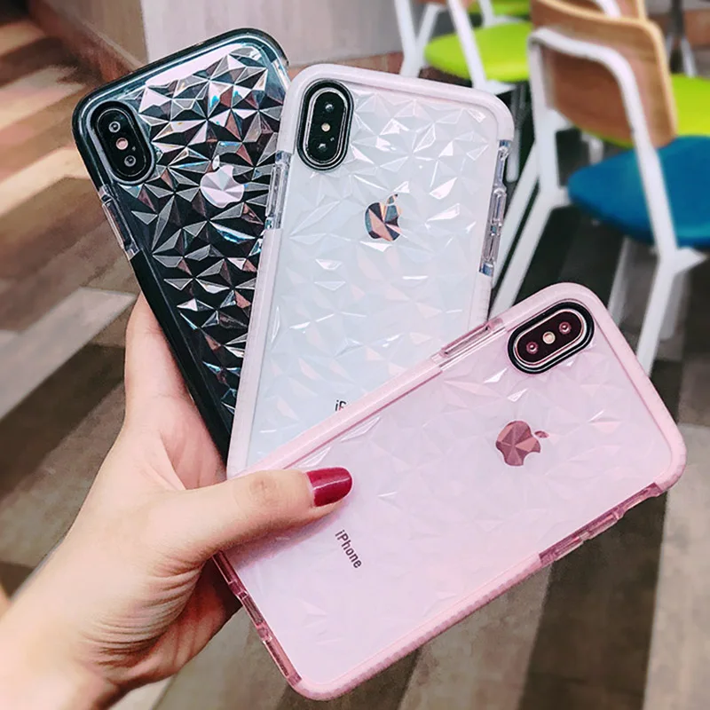 Роскошный чехол для iPhone X XR XS Max Jelly Girly 7 8 PLUS 6 s Plus мягкий ТПУ прозрачный