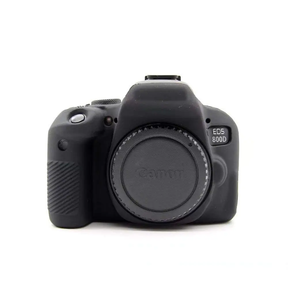 Силиконовый кожаный брони чехол Защита корпуса для Canon EOS 800D Rebel T7i корпус DSLR